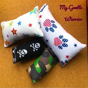 My Gentle Warrior 🐈~ Handmade All Natural Catnip Toys Kitty Pillows 4 Pieces